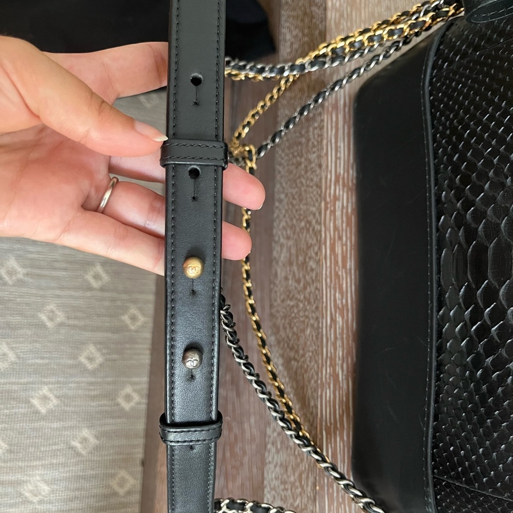 Chanel 18 C Gabrielle Bag in Python - Picture 7 of 14